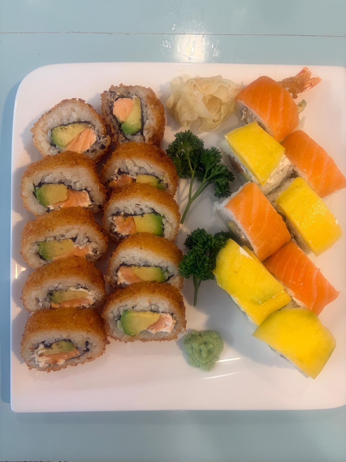 Lachs-Mango Auswahl